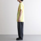 INKJET PRINT SHORT SLEEVE T-SHIRT #YELLOW [DNS25T05]