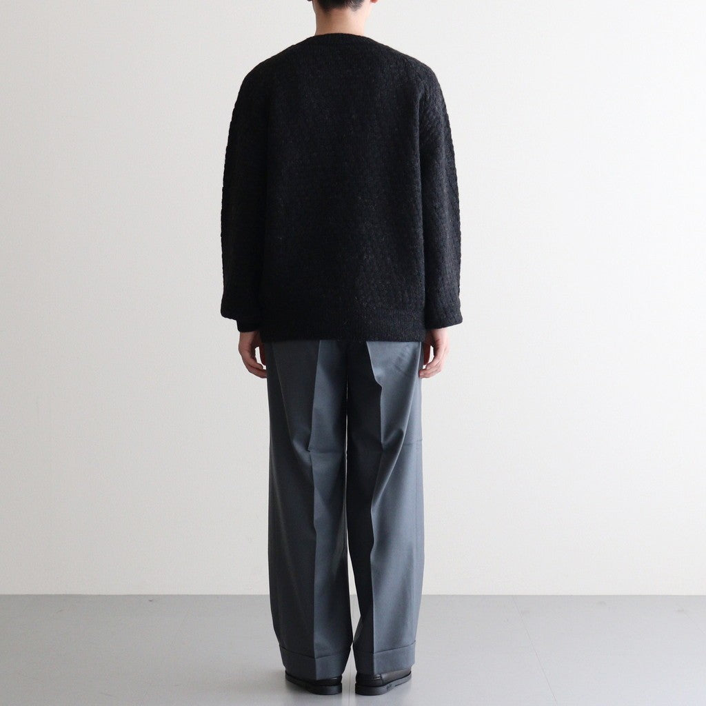 Baby Alpaca Knit P/O #MelangeBlack [BHS25F013]