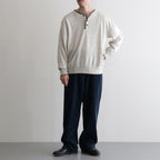 Cashmere Henleyneck - Diffusion Exclusive #Lt.Gray×Charcoal [NEP-AW2520B]