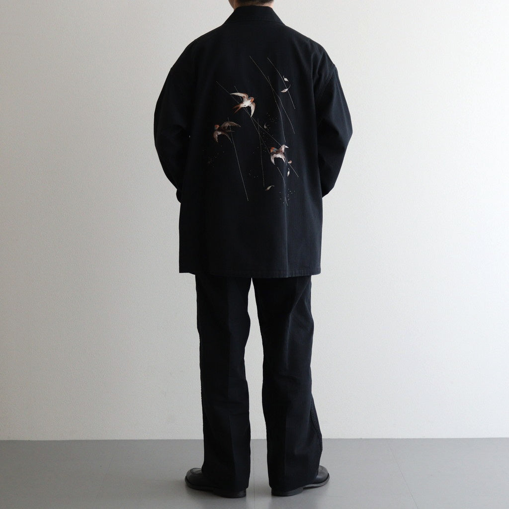 PATINA HERRINGBONE SOUVENIR JACKET #ONYX [251OJ-JK16] – Diffusion