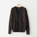 BABY ALPACA KURUMI TENJIKU V CARDIGAN #BROWN [BN-25FM-059]