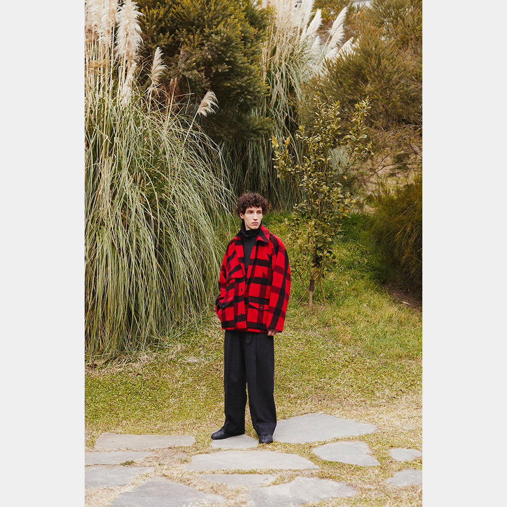Buffalo Plaid Cruiser Jacket #Red×Black [BHS23F016BUFF]