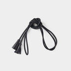 LEATHER STRING BELT #BLACK [241OJ-AC05]