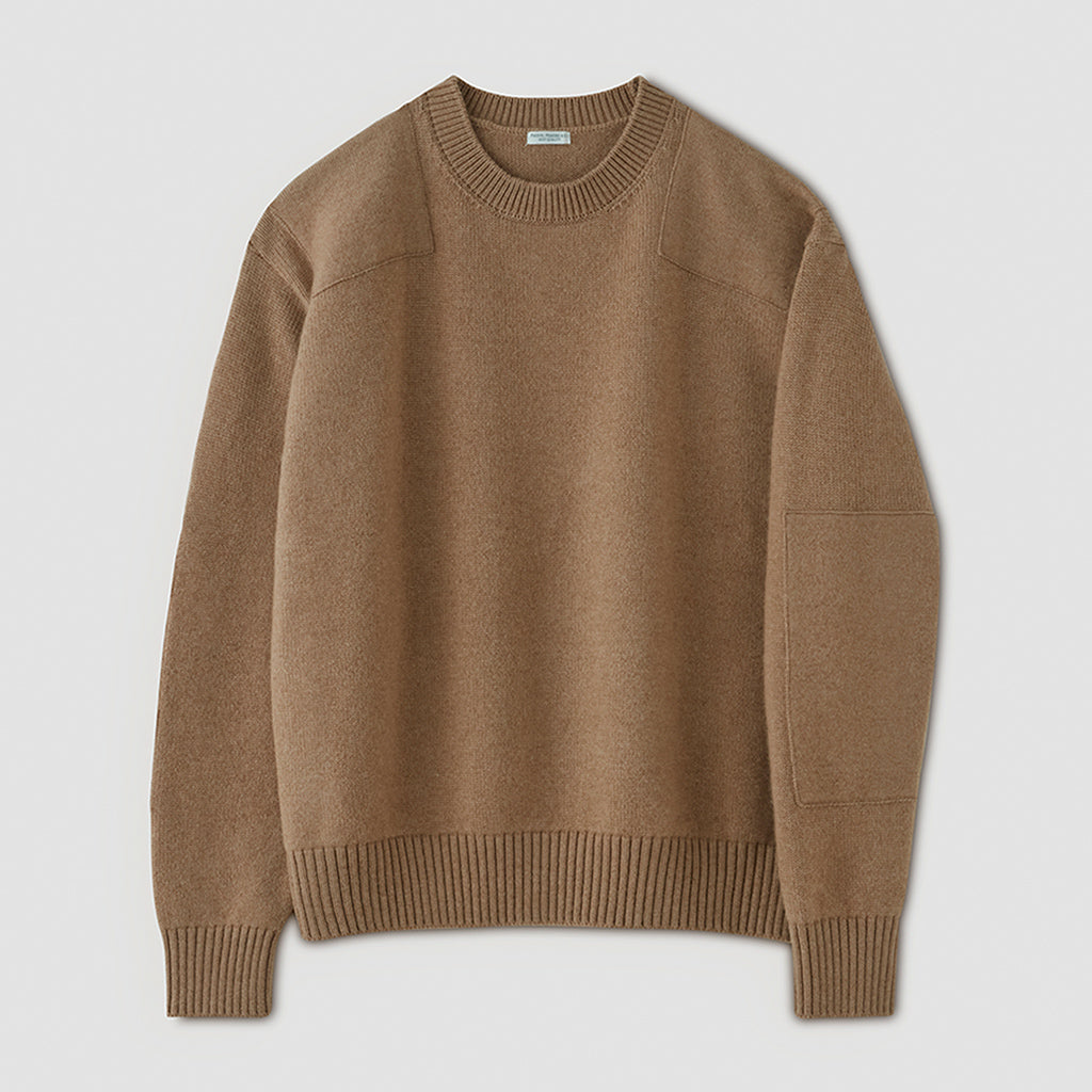 CAMEL YARN COMMANDO SWEATER #CAMEL [PMAQ-KN03]