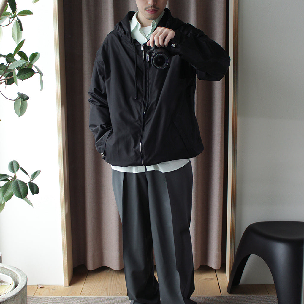 SILK TAFFETA CITY CRUISE PARKA #BLACK [A24A-10BL01C]