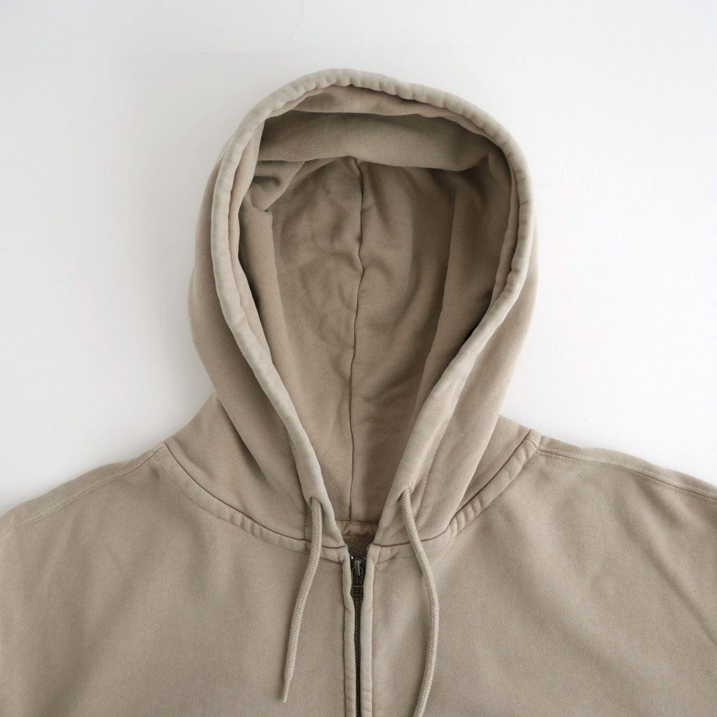 Garment Dyed Field Zip Up Hoodie #Beige [N26FH057]