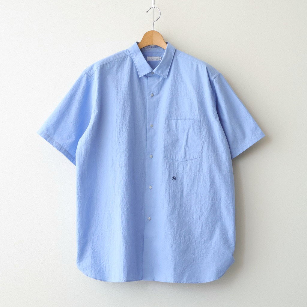 Regular Collar Wind S/S Shirt #Sax [S26SG088]