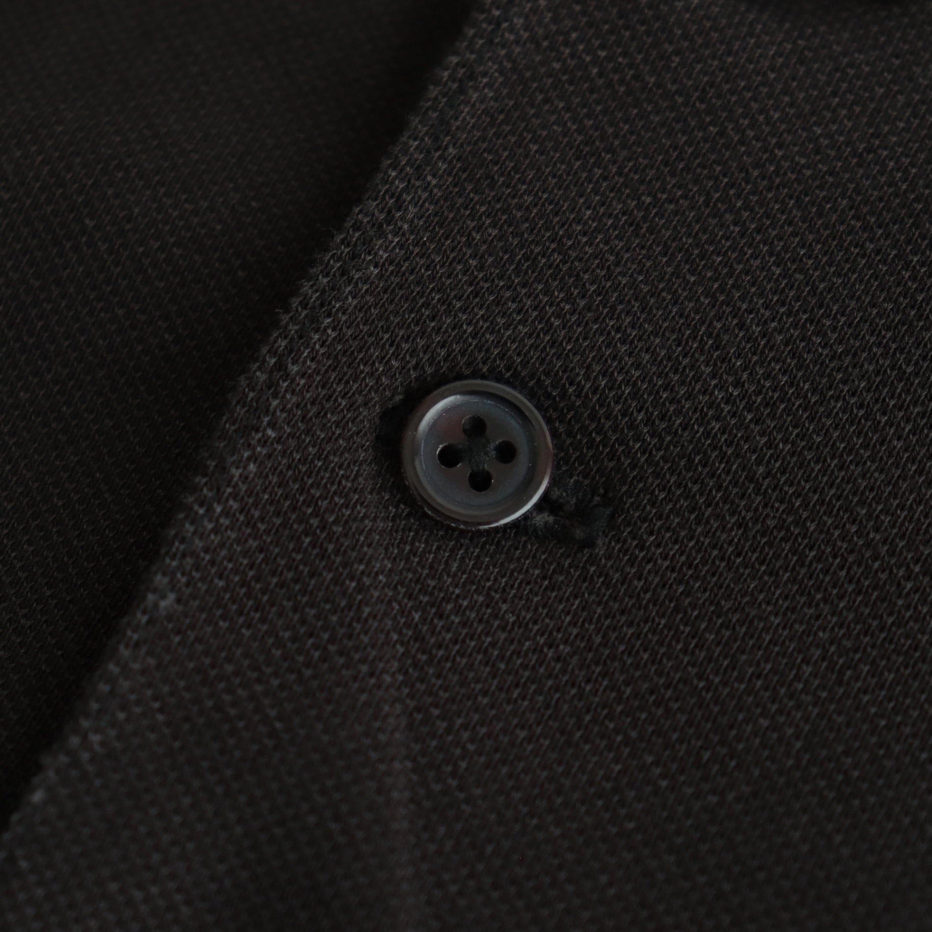 TWO BUTTON POLO L/S TEE #INK BLACK [M25A15CS01C]