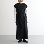 Chambray Sleeveless Dress #Black [BHSW25S10]