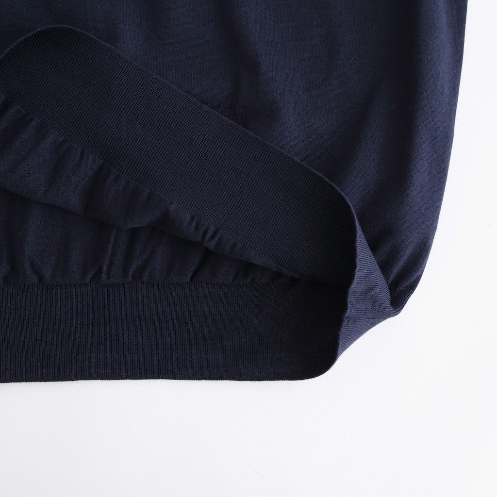 CARIBBEAN SEAISLAND COTTON POLO SHORT SLEEVE #NAVY [BN-26SM-064]