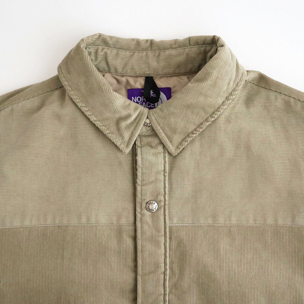 Corduroy Field Insulation Shirt Jacket #Taupe [N26FA051]