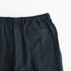 DOUBLE PLEATED EASY TROUSERS #BLACK [A26A22PT02C]