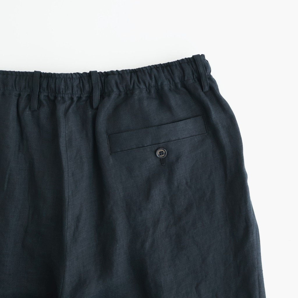 DOUBLE PLEATED EASY TROUSERS #BLACK [A26A22PT02C]