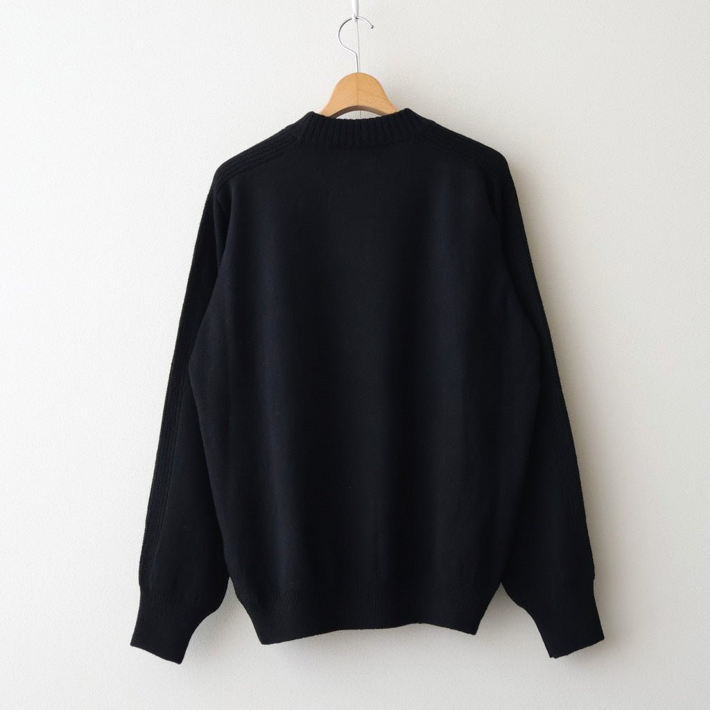 All-yak Crewneck #BLACK×NAVY [NEP-AW2408]