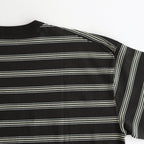 BORDER LONG SLEEVE TOP #GRAPHITExYELLOW [PMAT-CL02]