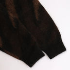 BIAS ZEBRA PATTERN JUMPER #NATURAL BROWN MIX [A24C20SW02C]