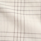 OPEN COLLAR S/S SHIRT #IVORY CHECK [M26A18SH02B]