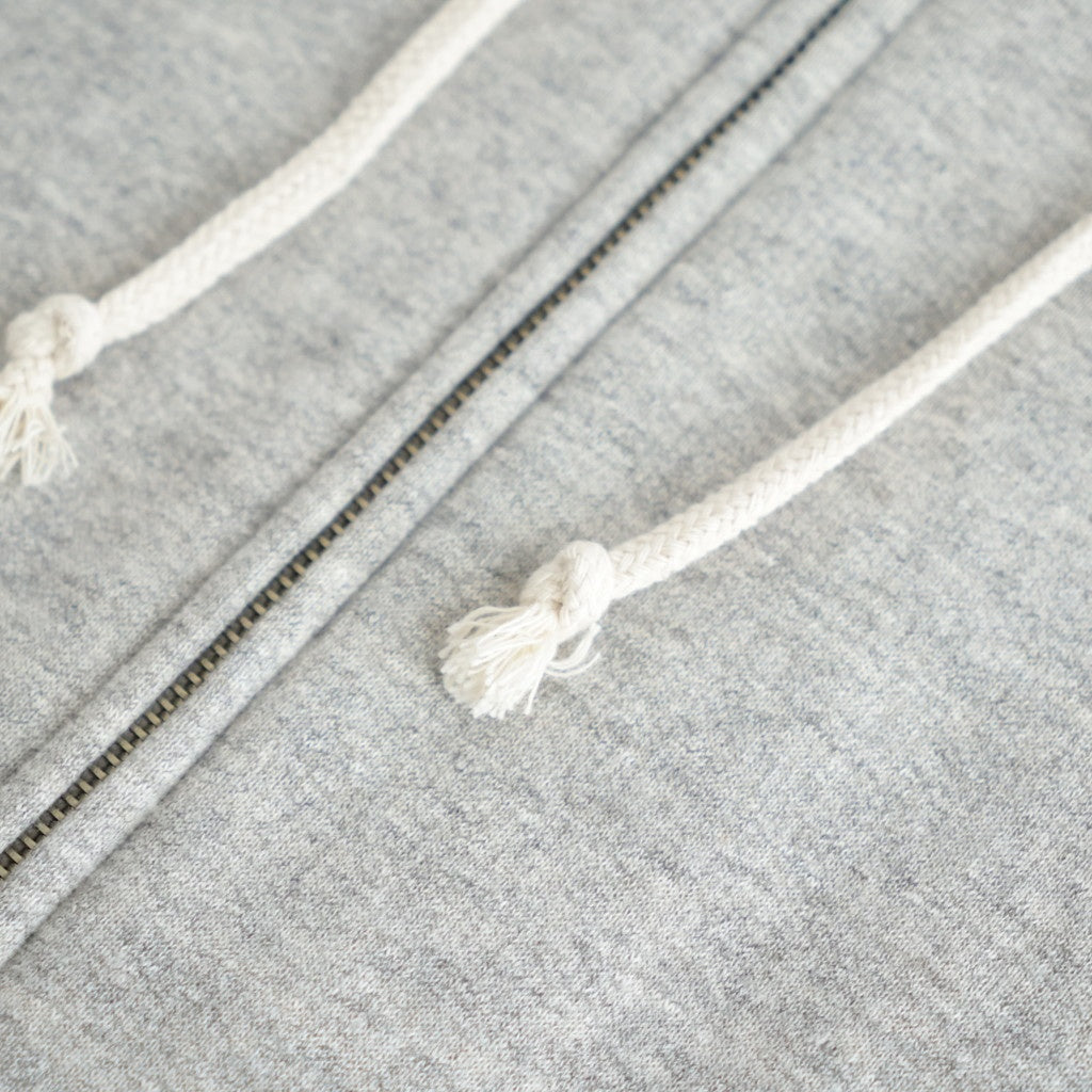 AFTER HOODIE ZIP UP SWEAT #TOP GRAY [26W-BIS-CS51]