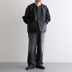 WORK VEST #BLACK [V-09-C-COW-4]