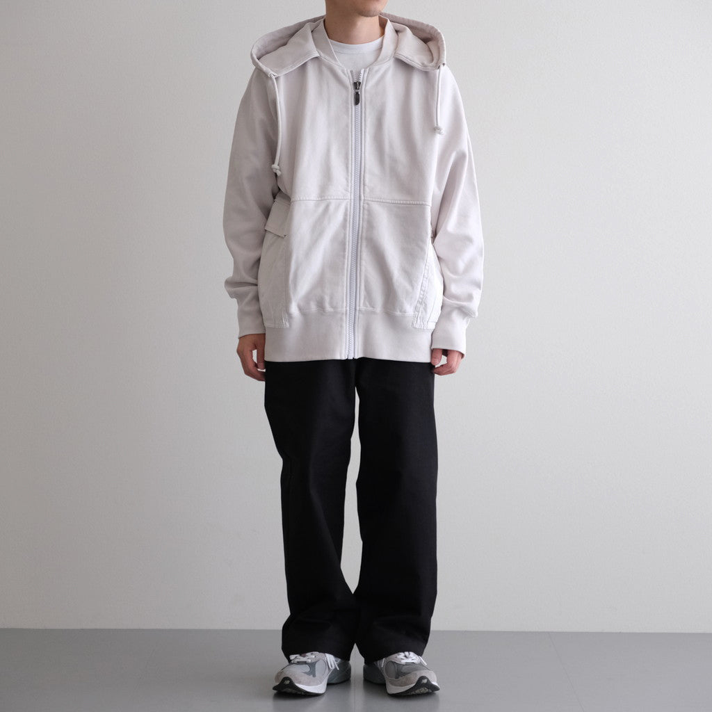 11oz Zip Up Hoodie #Stone [N25FH046]