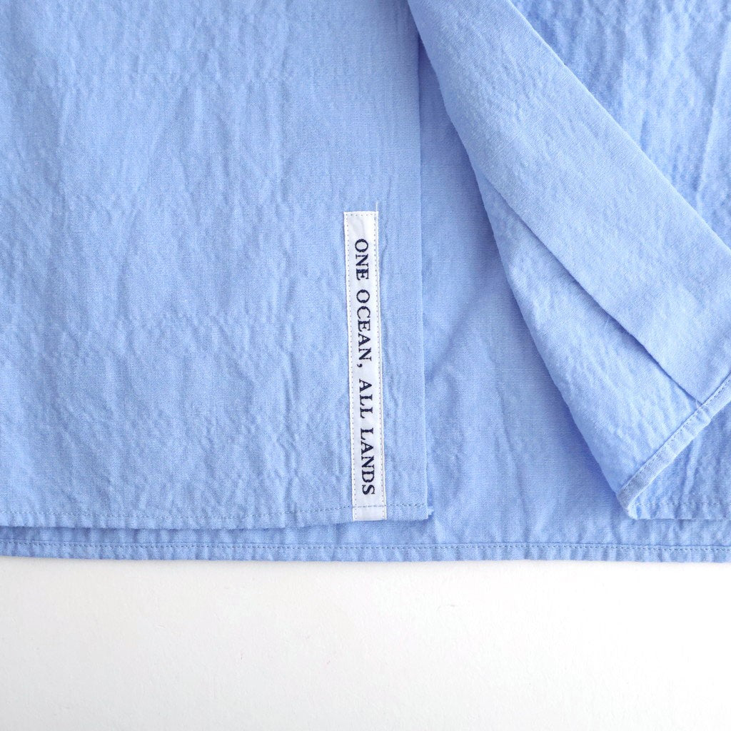 Regular Collar Wind Shirt #Sax [S26SG082]