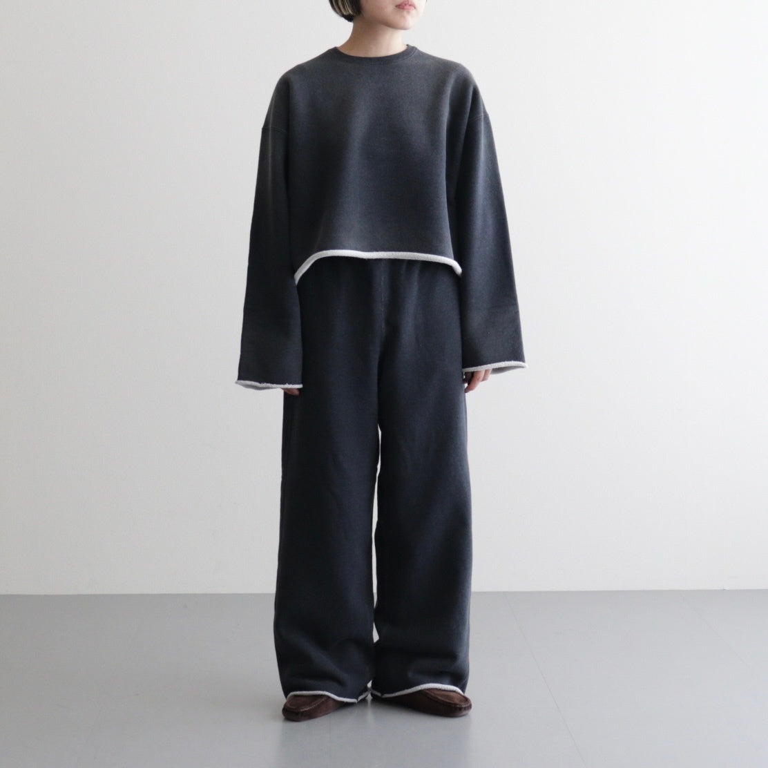 HEAVY WEIGHT FLEECE BLEACH P/O #020 CHARCOAL [16852 66065]