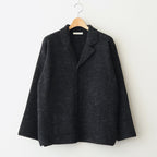 BLENDED KEMPI WOOL RAPEL CARDY #ONYX [252OJ-KN03]