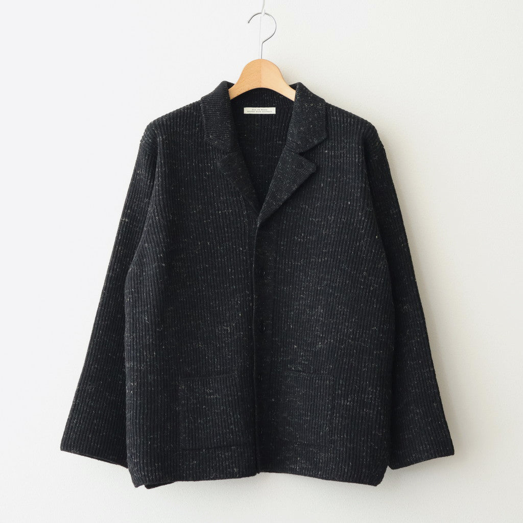 BLENDED KEMPI WOOL RAPEL CARDY #ONYX [252OJ-KN03]