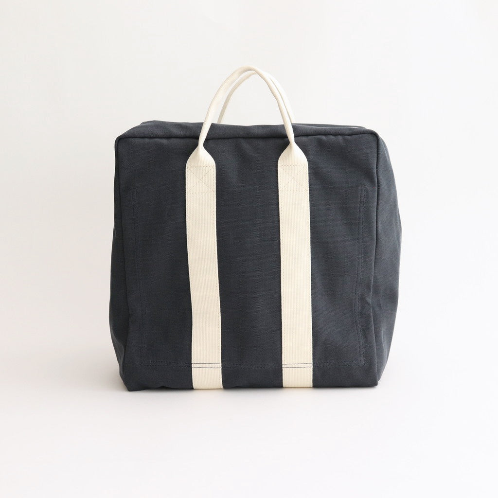 DUCK CLOTH BOSTON BAG #FADE NAVY [PMAT-AC02]