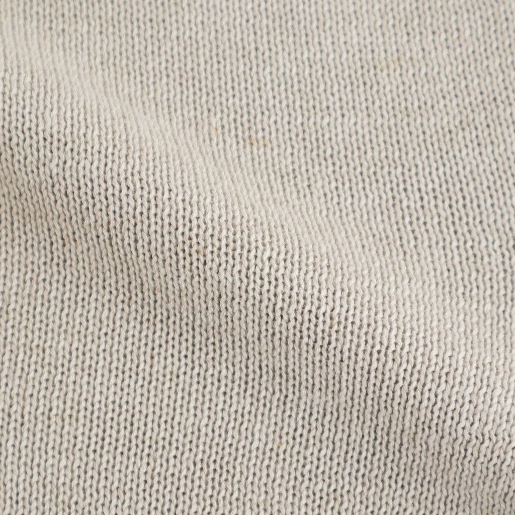 WASHED HIGH COUNT LINEN POLO #NATURAL [BN-26SM-022]