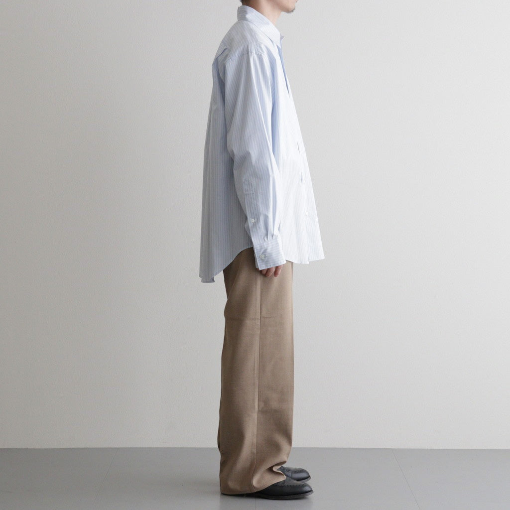 REGULAR COLLAR SHIRT #SAXE STRIPE [M26A05SH01C]