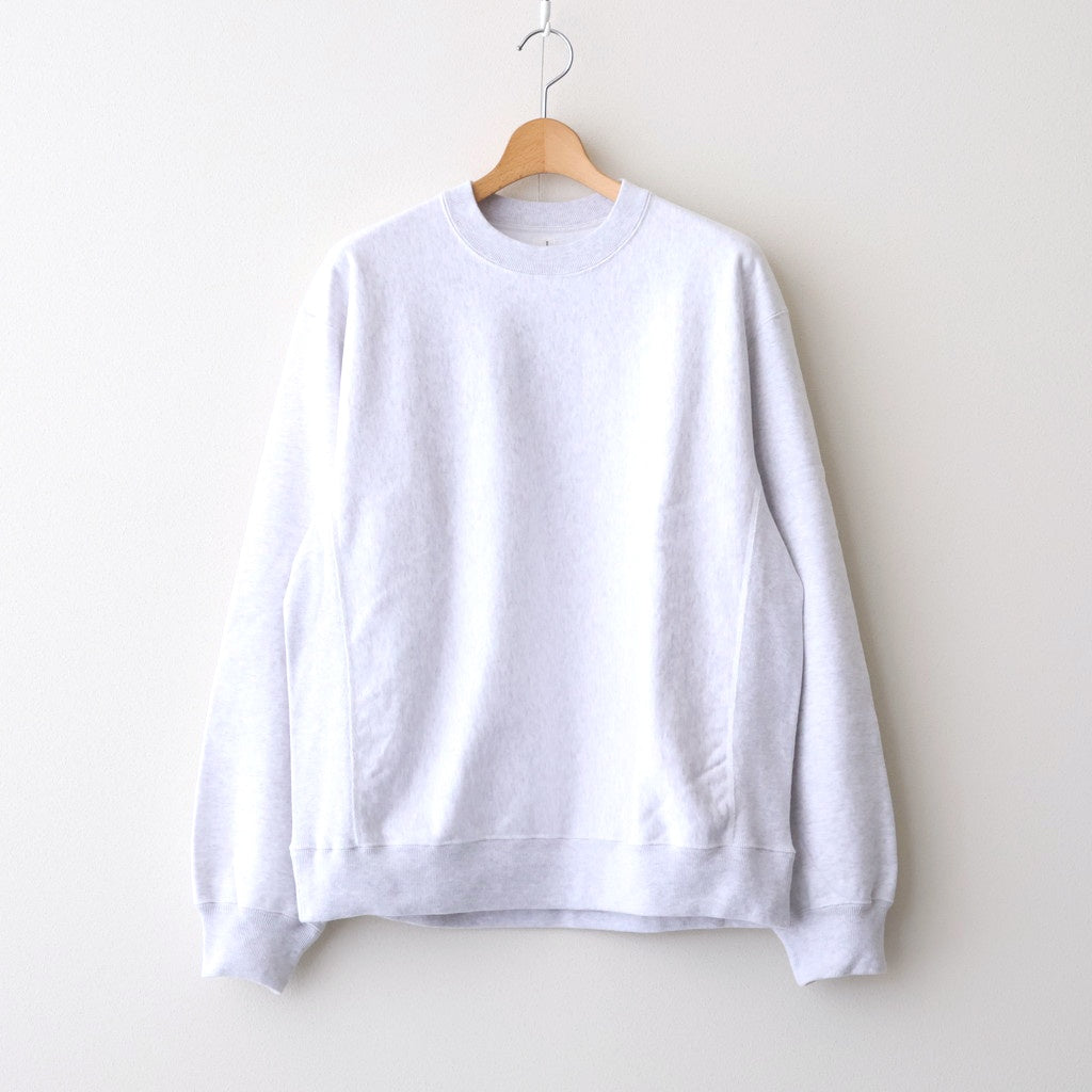 Soft&Hard Sweat Crew-Neck P/O #HeatherWhite [bROOTS24F21F25]