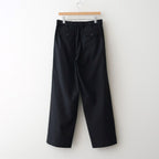 TRIPLE PLEATED WIDE TROUSERS #BLACK [A26A93PT03C]