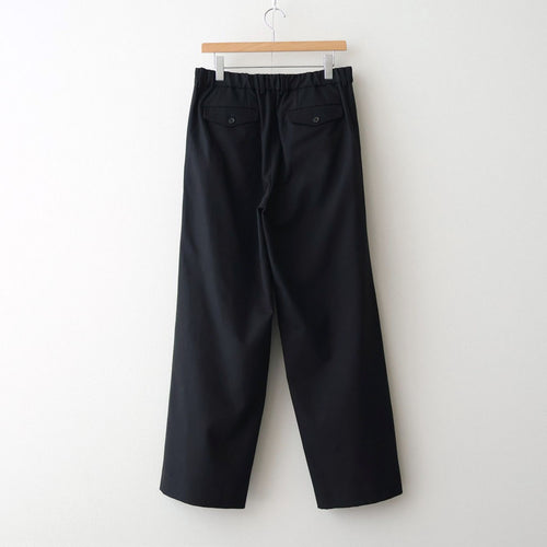 TRIPLE PLEATED WIDE TROUSERS #BLACK [A26A93PT03C]