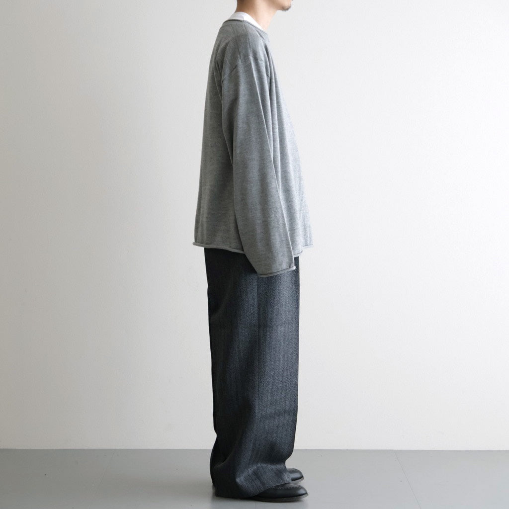 Suvin Wool Basque Shirt #MIX GRAY [NEP-AW2623]