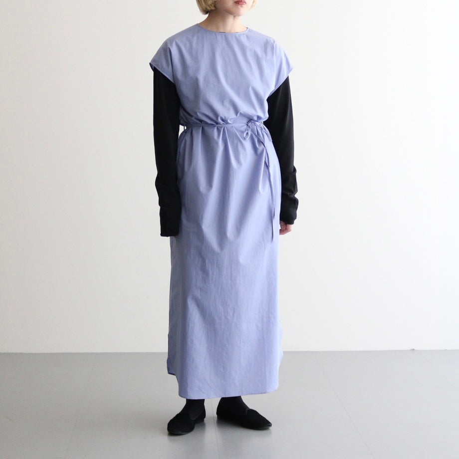 Chambray Sleeveless Dress #Saxe [BHSW25S10]