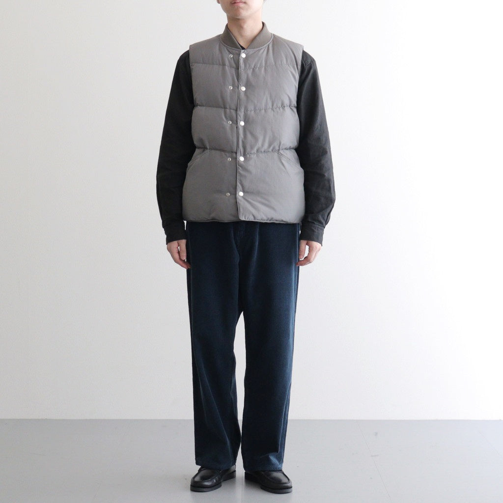 MOUNTAINEER DOWN VEST #D.GRAY [PMAU-VT01]
