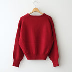 Cashmere V-neck Pullover #RED [NEP-AW2415UNI]
