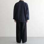 TRIPLE PLEATED WIDE TROUSERS #BLACK [A26A93PT03C]