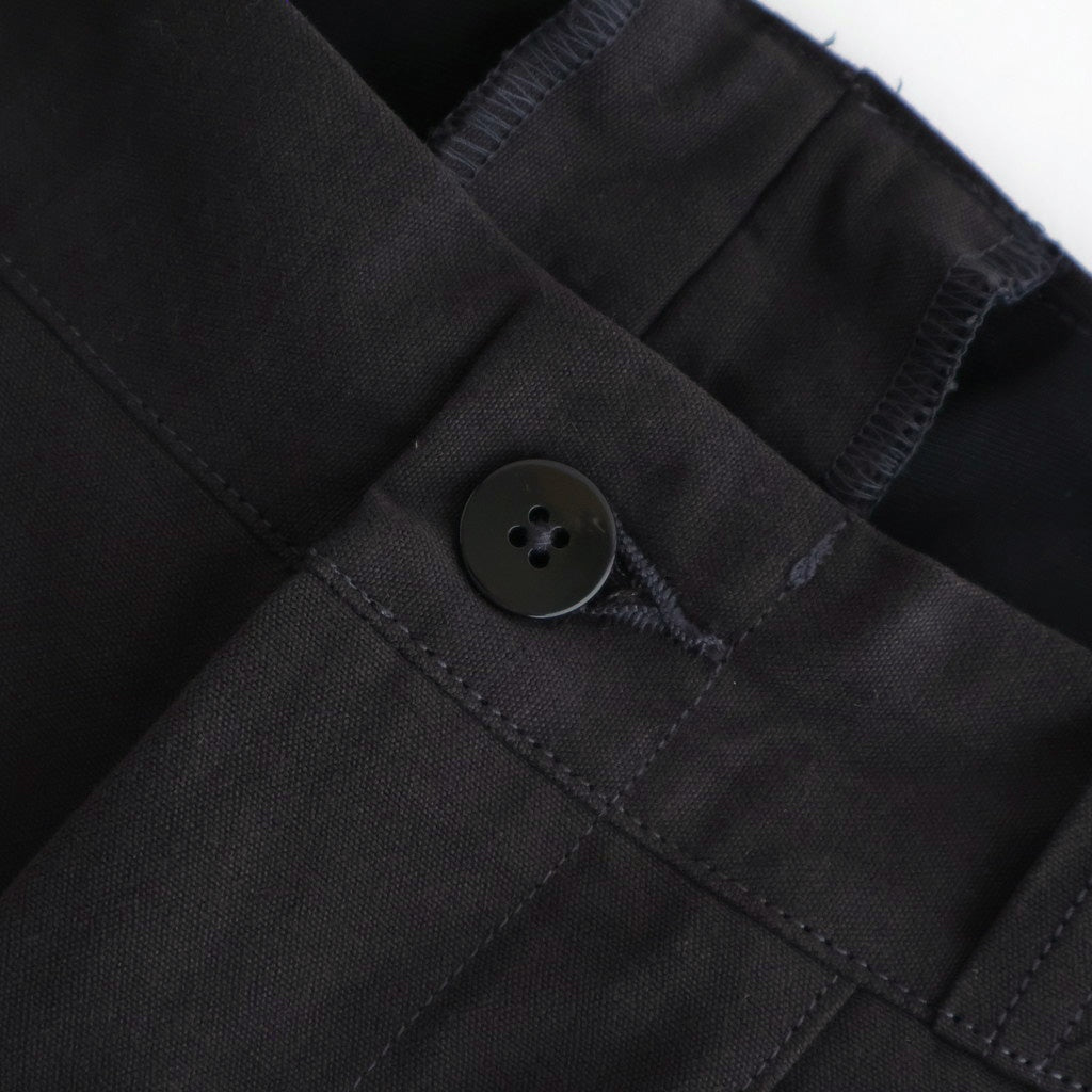 FRONT TUCK ARMY TROUSER #BLACK [252OJ-PT07]