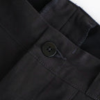 FRONT TUCK ARMY TROUSER #BLACK [252OJ-PT07]
