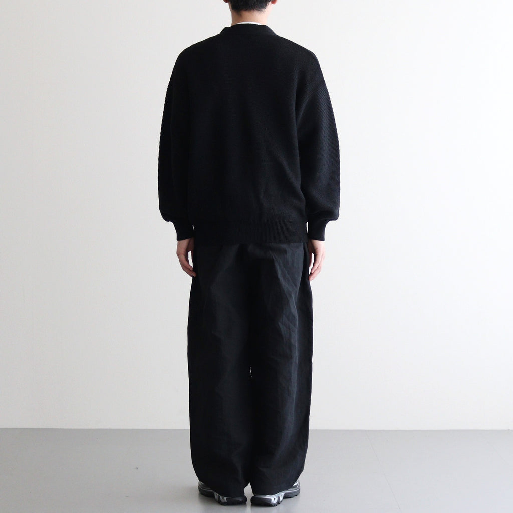 Co/Li Garter Stitch Cardigan #BLACK [NEP-SS2534M]