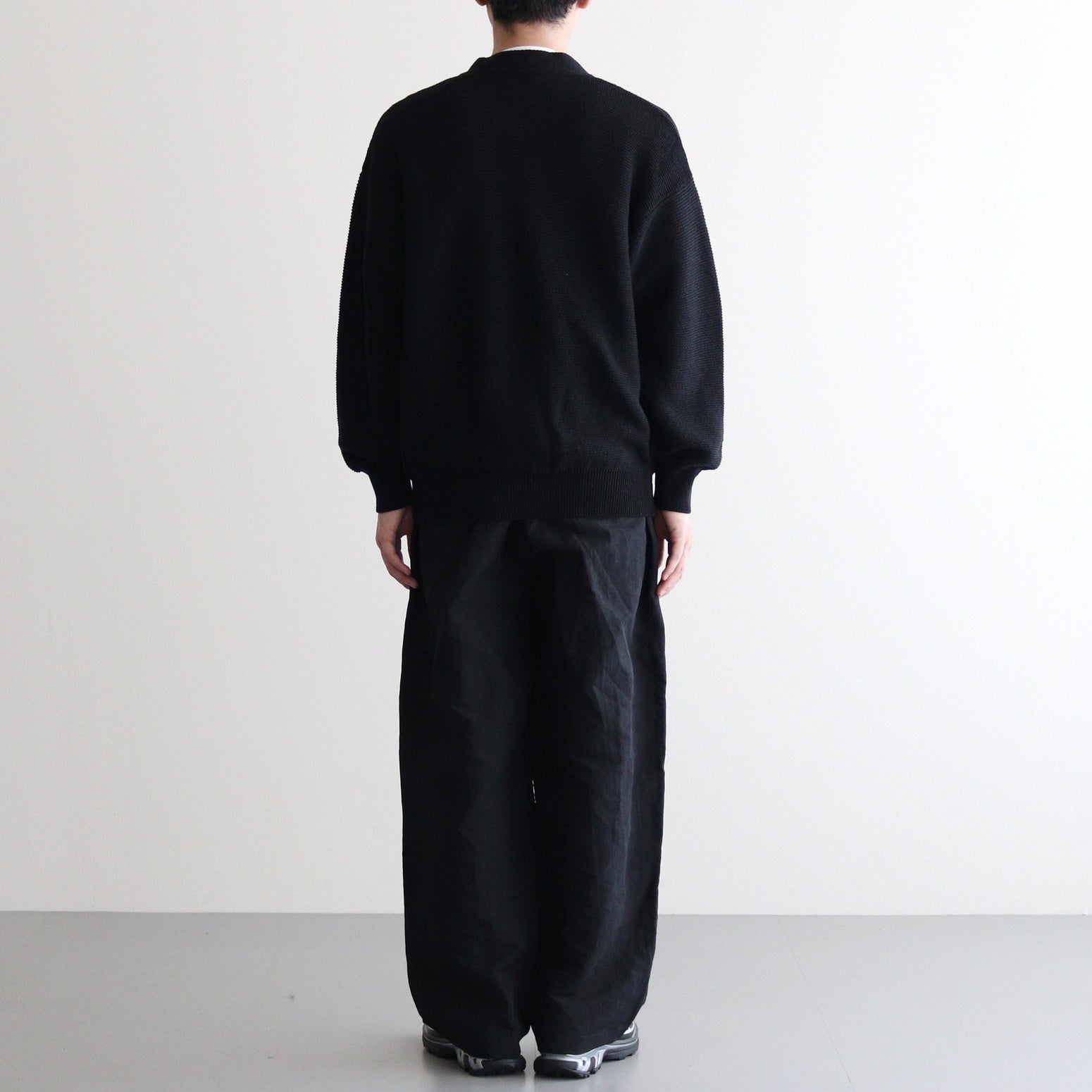 Co/Li Garter Stitch Cardigan #BLACK [NEP-SS2534M]