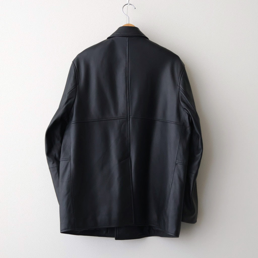 DOUBLE BREASTED JKT #BLACK [SH-62-C-SHEEP-4]
