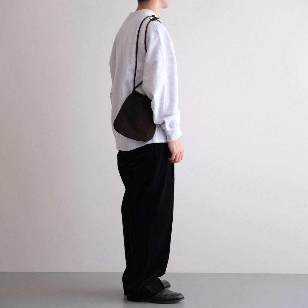 DRAWSTRING BAG #BROWN [BG-32-C-NUBCK-4]