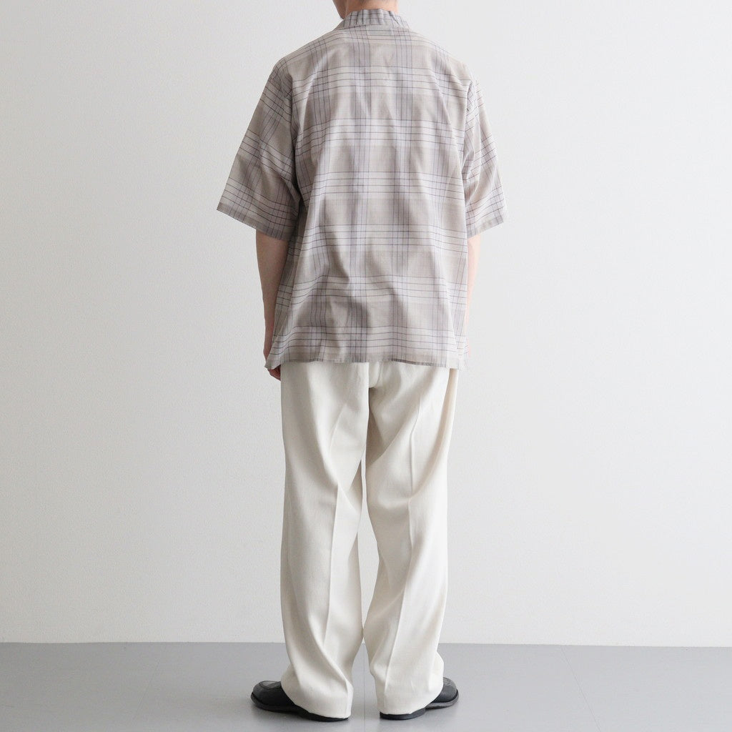FRONT TUCK ARMY TROUSER #IVORY [261OJ-PT09]