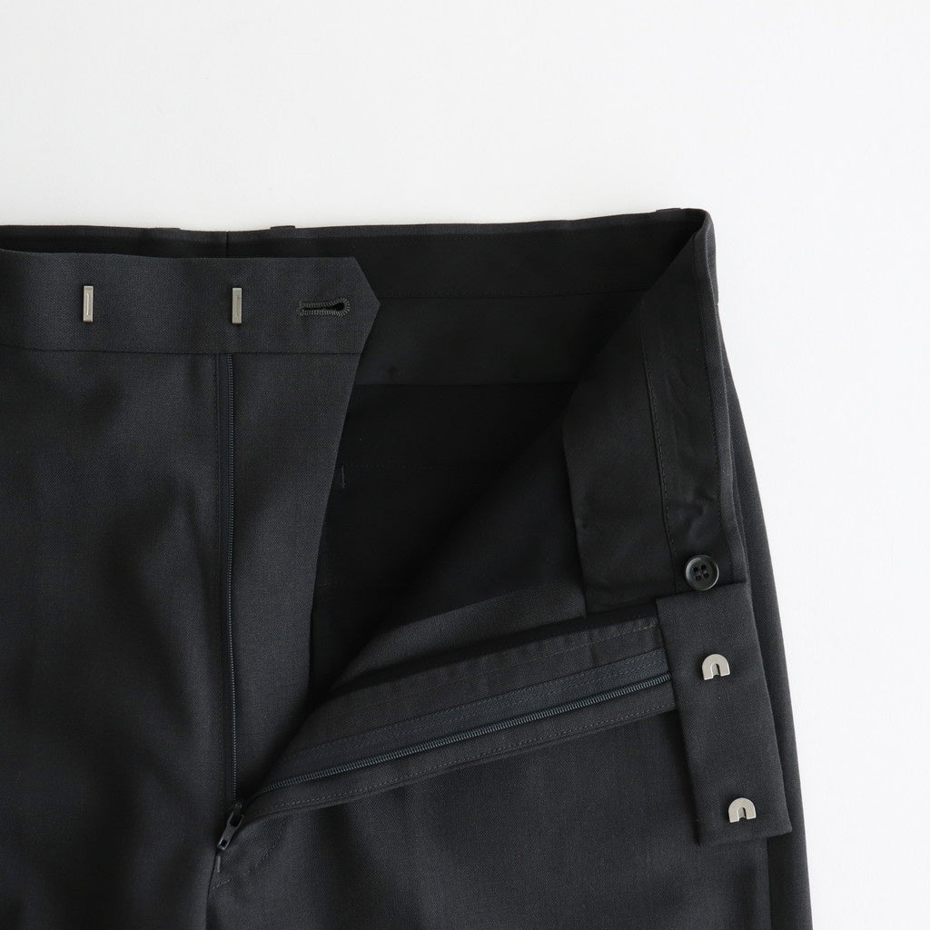 Wool Tuckless Waide Trousers #BROWN GRAY [NEP-SS2502M]