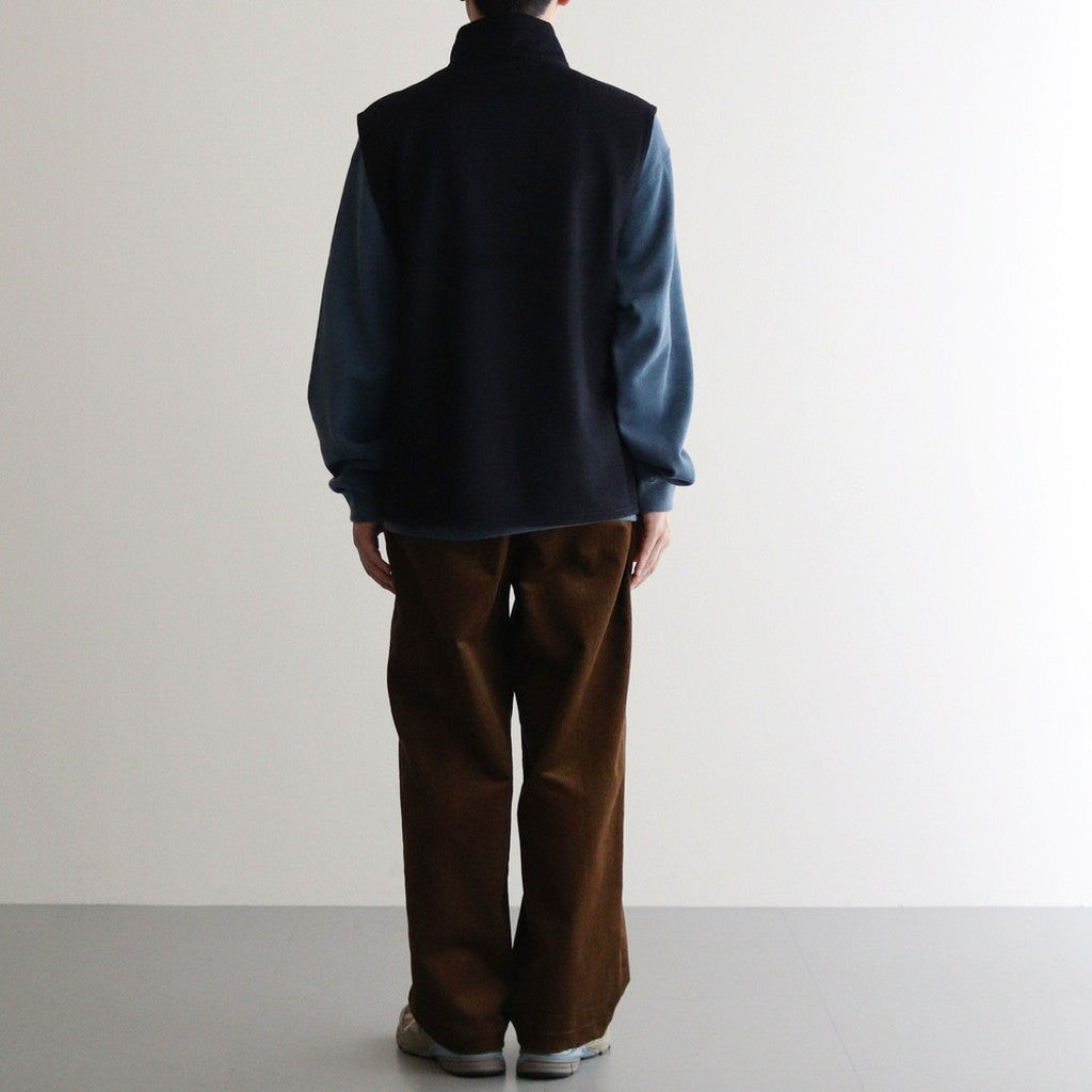 ZIP UP VEST #DARK NAVY [M24D10BL02A]