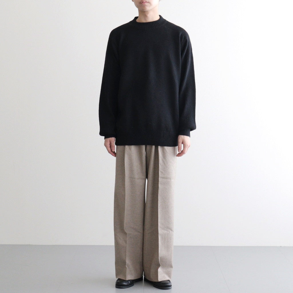 WO/Ca 2tuck Wide Tapered Trousers #Mix Beige [NEP-AW2507M]