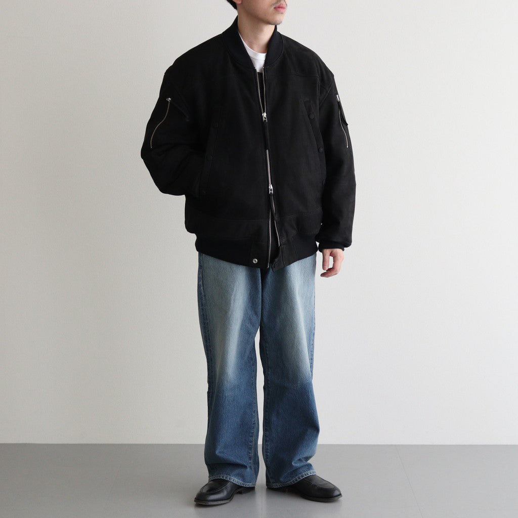 BOMBER JACKET #BLACK [SH-50-C-NUBUCK-2]